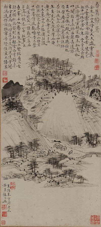 View of Yaofeng, Qing dynasty, 1707 by Jiang Shijie